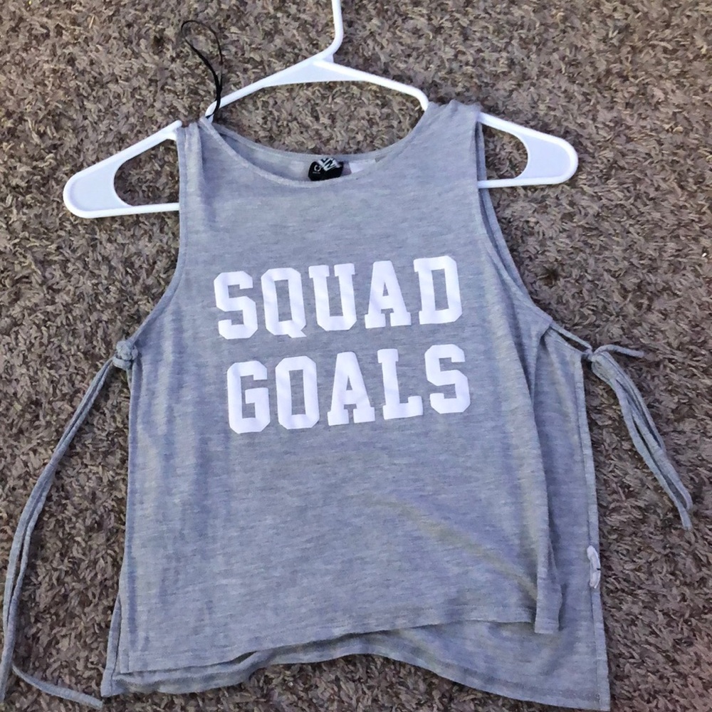 Grey Crop Top